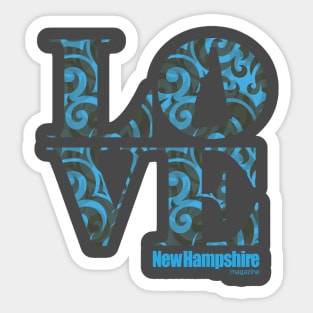 Love NH (cirque square) Sticker